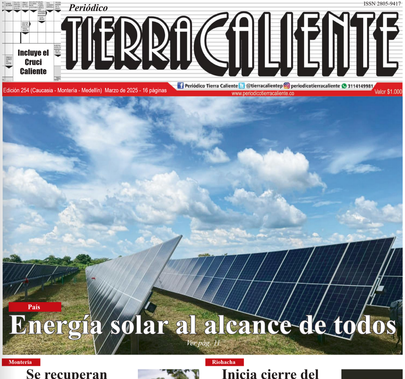 Edición 254 Periódico Tierra Caliente